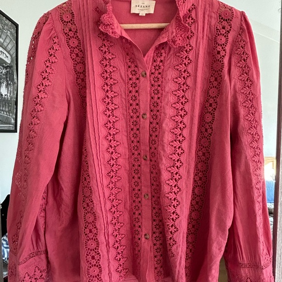 Sezane Rym Shirt Size 38 - Picture 4 of 6